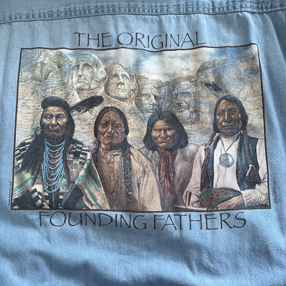 VTG Original Founding Fathers - Lake Powell button down shirt 2XL XXL XL - Picture 5 of 8